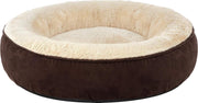 Sefaras Hondenmand - Donut mand - Kattenmand - Superzacht en Luxe - Wasbaar - Fluffy - Hondenkussen - Bruin - 50CM