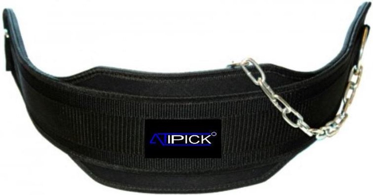 Atipick Gewichthefgordel Neopreen Zwart One-size