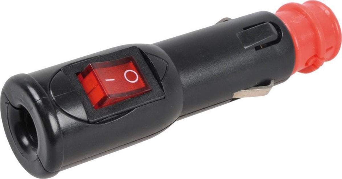 Aanstekerplug 12/24V met schakelaar