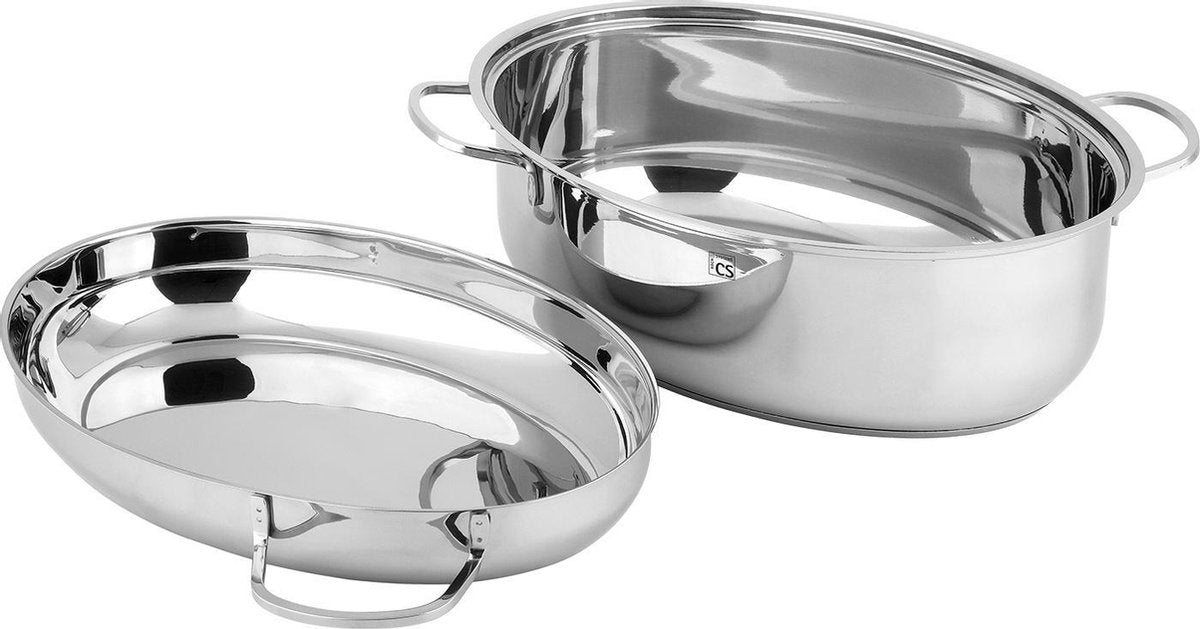 Trier Braadpan met deksel 38 x 25