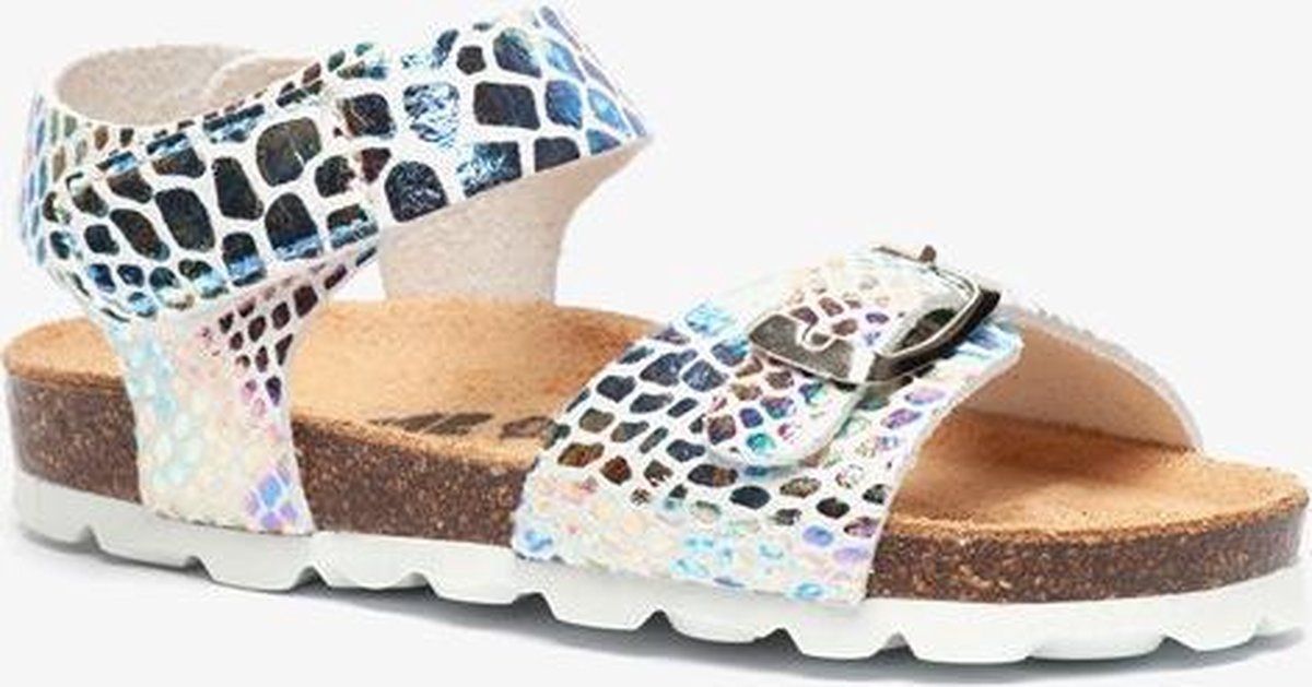 Groot meisjes bio sandalen - Zilver - Maat 25