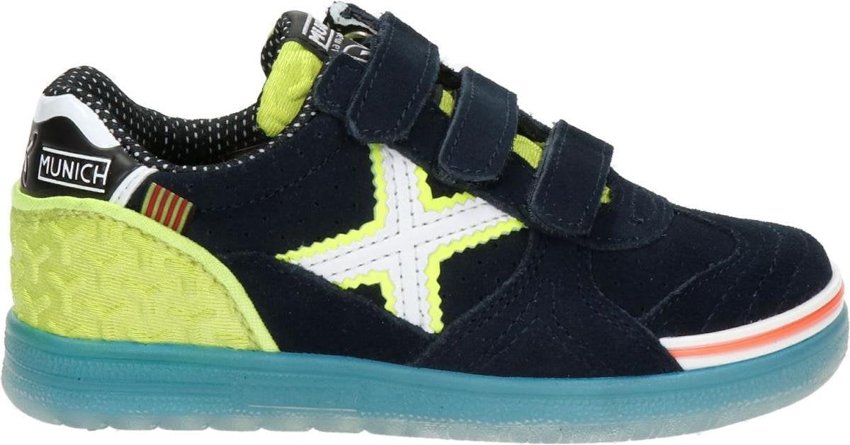 Munich G-3 Velcro Jongens Sneakers - Blauw - Maat 31