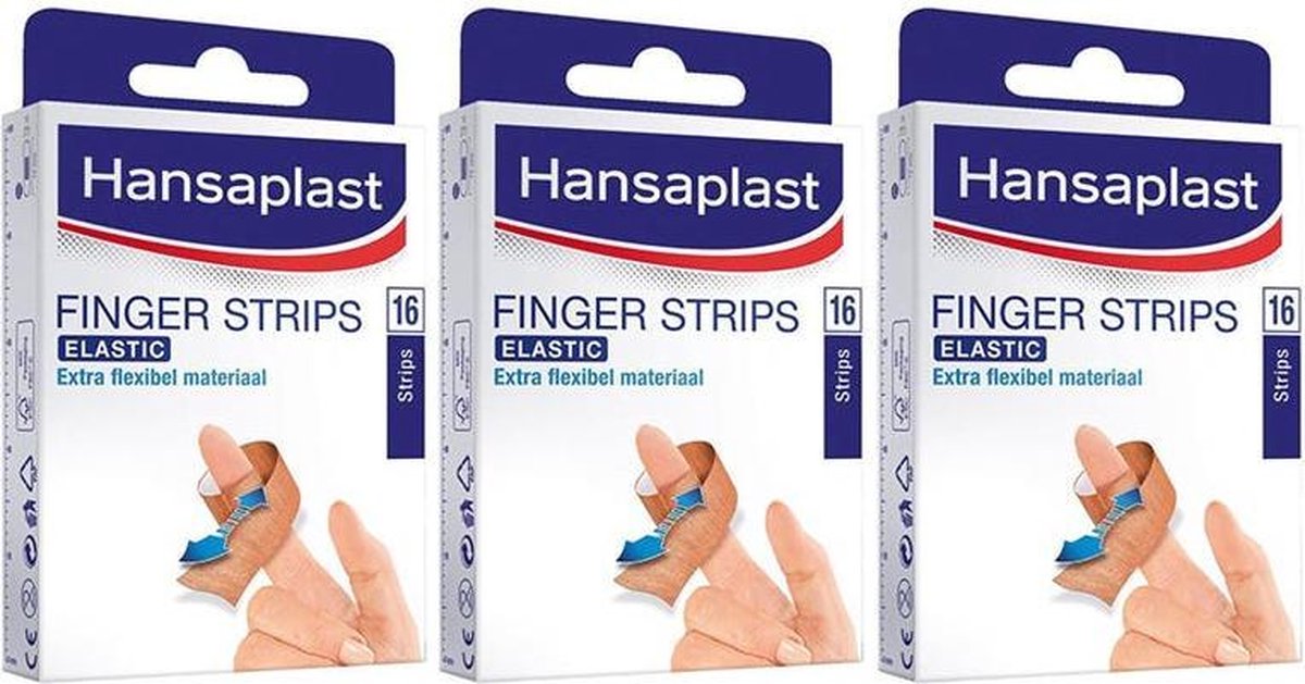 Hansaplast Fingerstrips 3x16 stuks