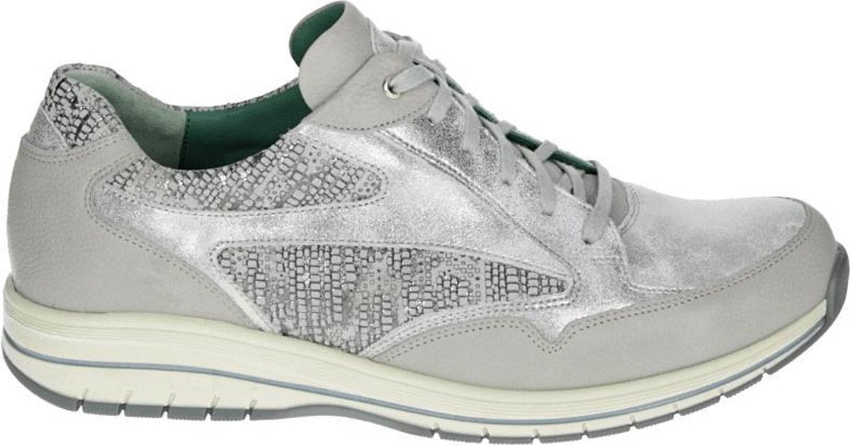 Durea 6148 H - Volwassenen Dames sneakersDames veterschoenen - Kleur: Grijs - Maat: 41