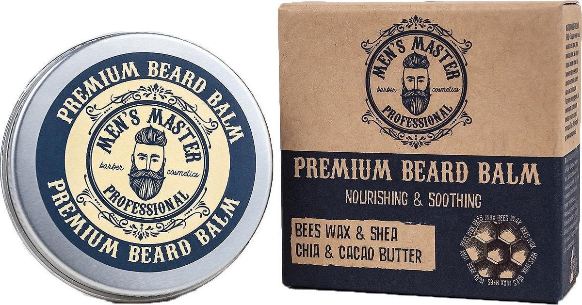 Men's Master Premium Beard Balm - Verzorgende Baardbalsem - Bijenwas