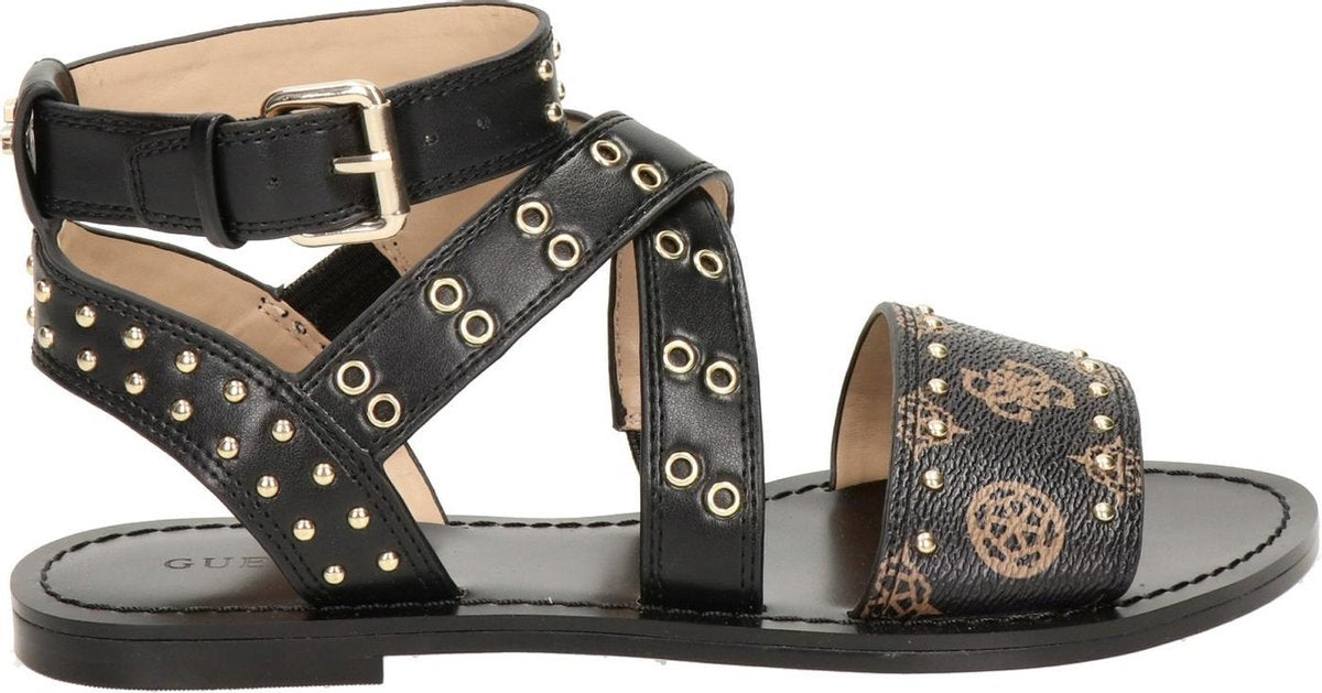 GUESS Cevie 2 Sandalo Dames Sandalen -  Zwart/Bruin -  Maat 36