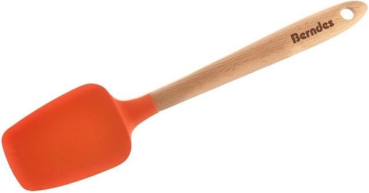 Berndes Bakspatel 28 Cm Hout/siliconen Oranje