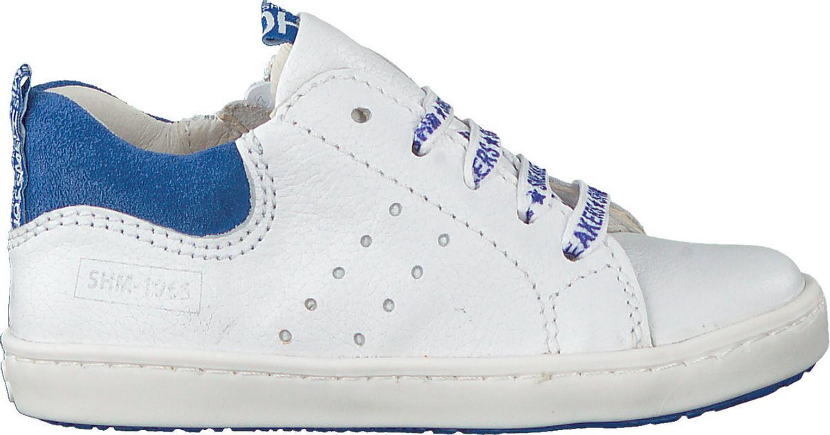 Shoesme Ur20s017 Lage sneakers - Leren Sneaker - Jongens - Wit - Maat 26