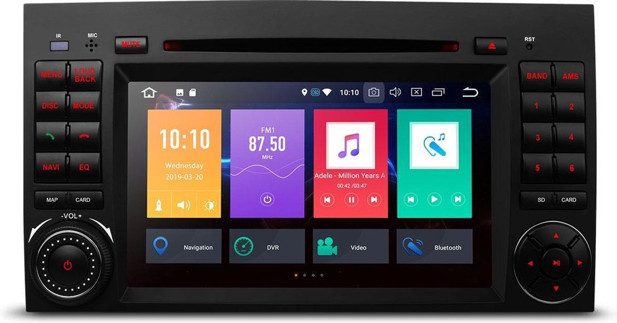 7 inch Android autoradio met navigatie voor VW Volkswagen Crafter Mercedes Benz Viano / Vito /B Class W245 /Sprinter /A Klasse W169 met Bluetooth WiFi en Touchscreen 