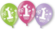 Amscan Ballonnen 1 Jaar Sweet Birthday Meisjes 27