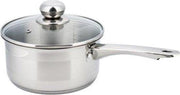 Kinghoff 4322 - Steelpan met deksel - 14 cm -  7 cm diep - 1 liter