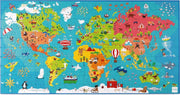 Scratch Puzzel Wereldkaart