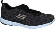 Zwarte Runners met Glitters Skechers Flex Appeal 3.0  Dames 36