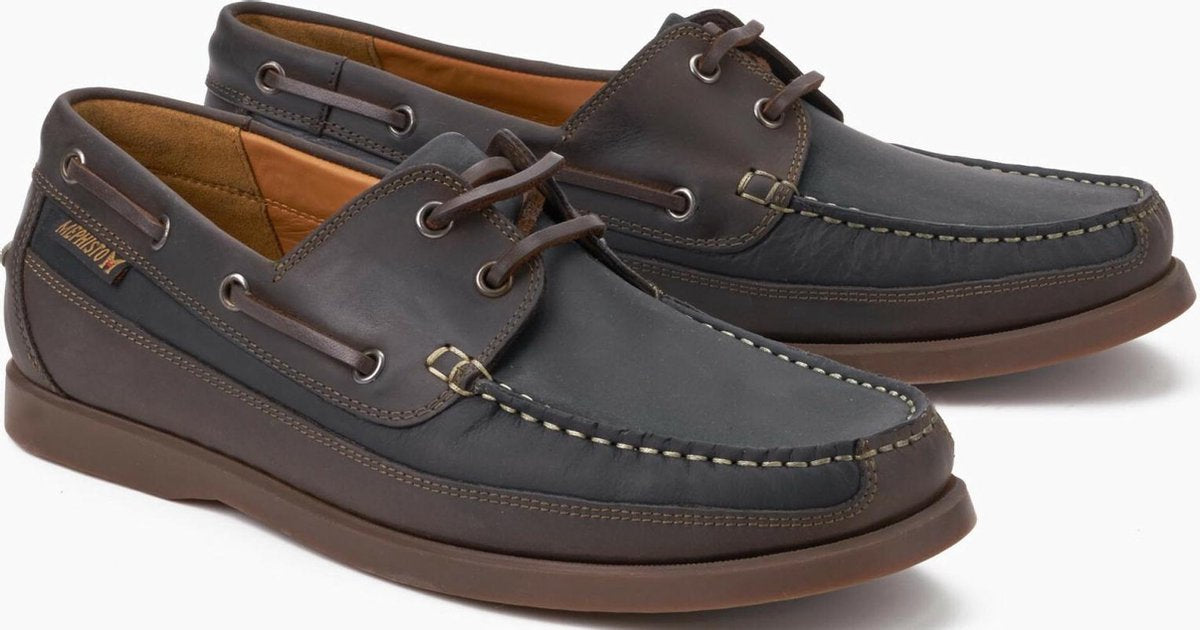 Mephisto BOATING heren bootschoen - zwart - maat 40.5