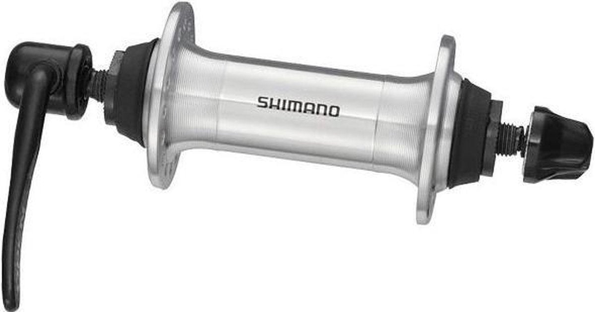 Voornaaf Shimano RM70 QR 36 gaats - zilver