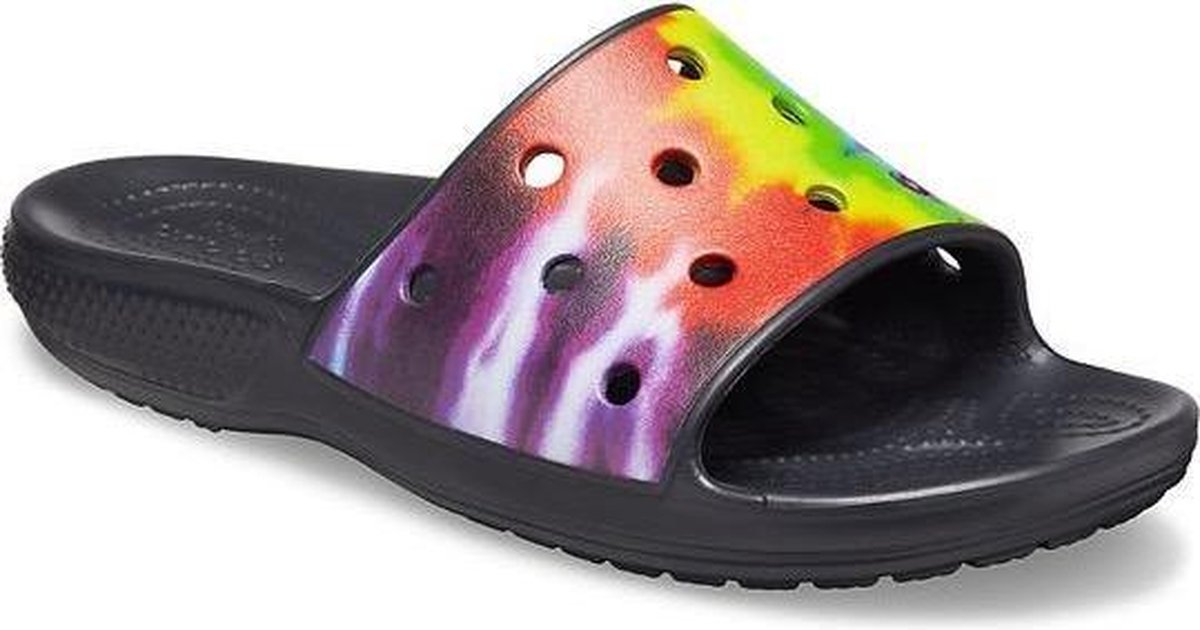 Crocs Classic Slide Tie Dye Fresco Multi black