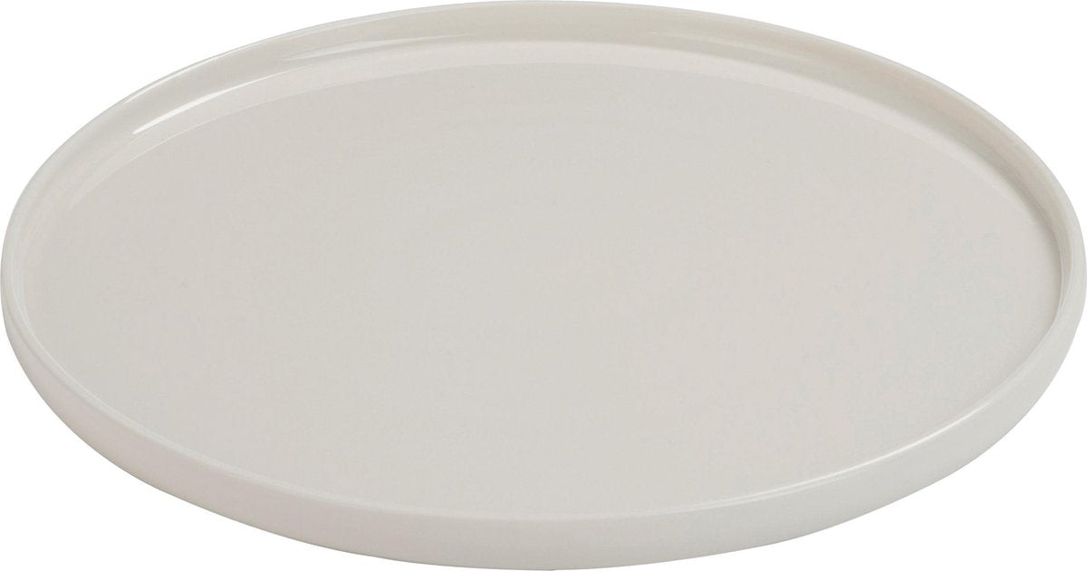 J-Line Bord Rand Porselein Wit