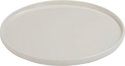 J-Line Bord Rand Porselein Wit
