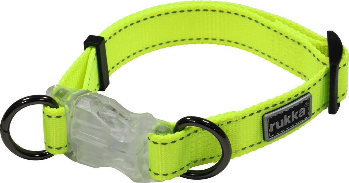 RukkaPets - Hondenhalsband met Ingebouwd Veiligheidslampje - Small
