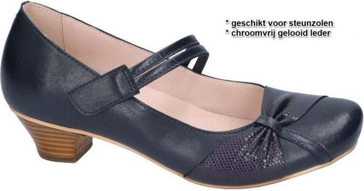 Brako -Dames -  blauw donker - pumps & hakschoenen - maat 38