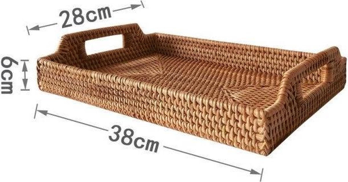 Handgeweven Schaal voor binnenhuis - Rectangle L -