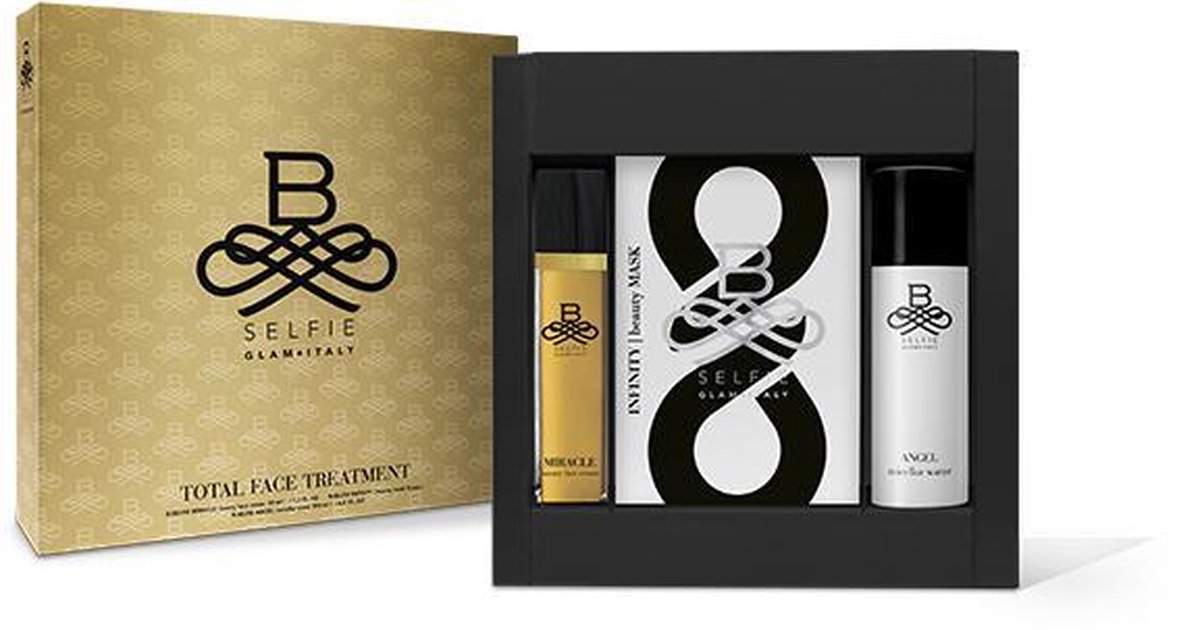 B-Selfie Total Face Treatment Glam Set - Hyaluronzuur Masker