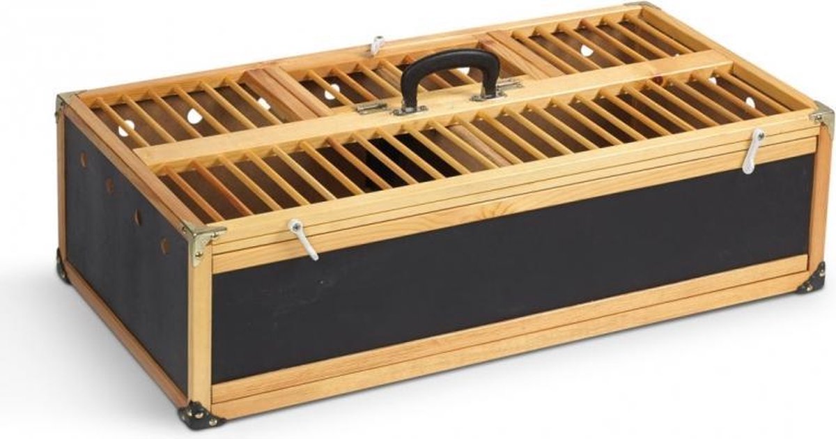 Natural Duivenmand opleermand hout 80x40x22CM