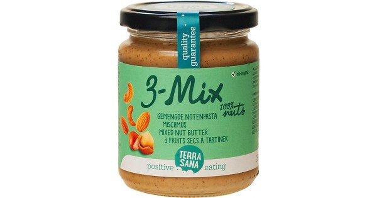 3-mix gemengde notenpasta TerraSana - Pot 250 gram - Biologisch