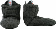 Lodger Slofjes Baby maat 16 - Slipper Empire - 2-Laags Fleece - Unisex - 3-6 maanden - Klittenbandsluiting - Antraciet