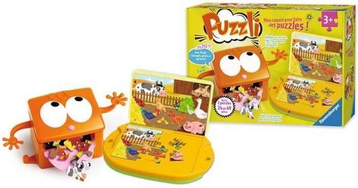 Ravensburger PUZZLI helpt je kind bij het maken van zijn puzzels. Franstalig. Grâce à Puzzli