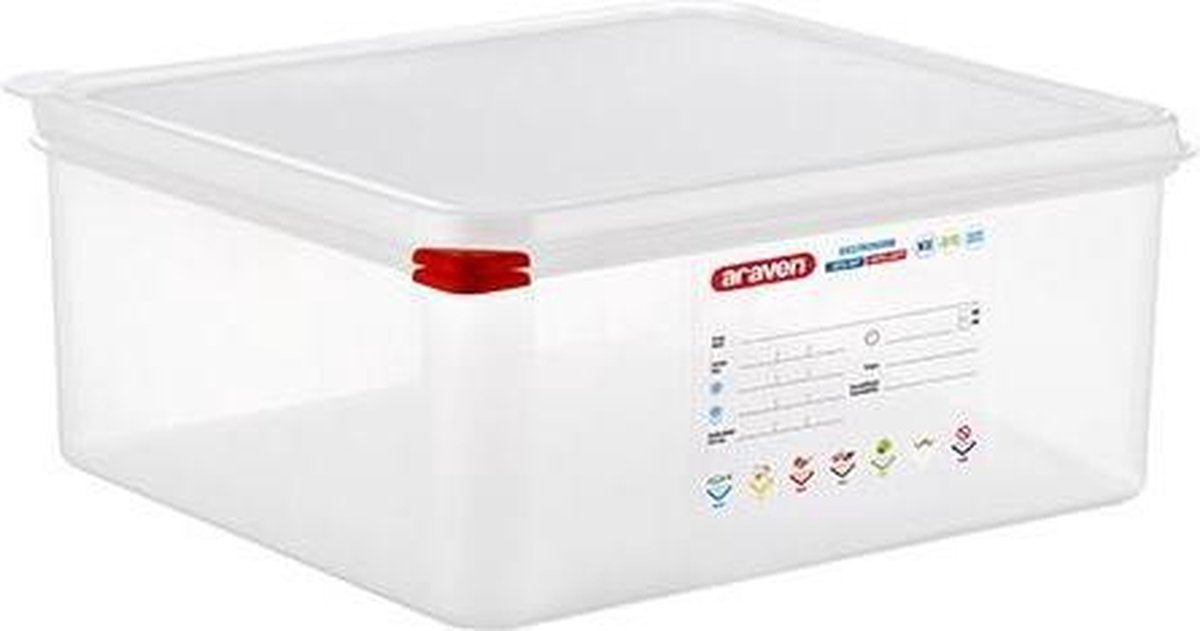 ARAVEN 00470 Voorraaddoos Dispenser Rechthoekig 14 l Doorschijnend 1 stuk(s)