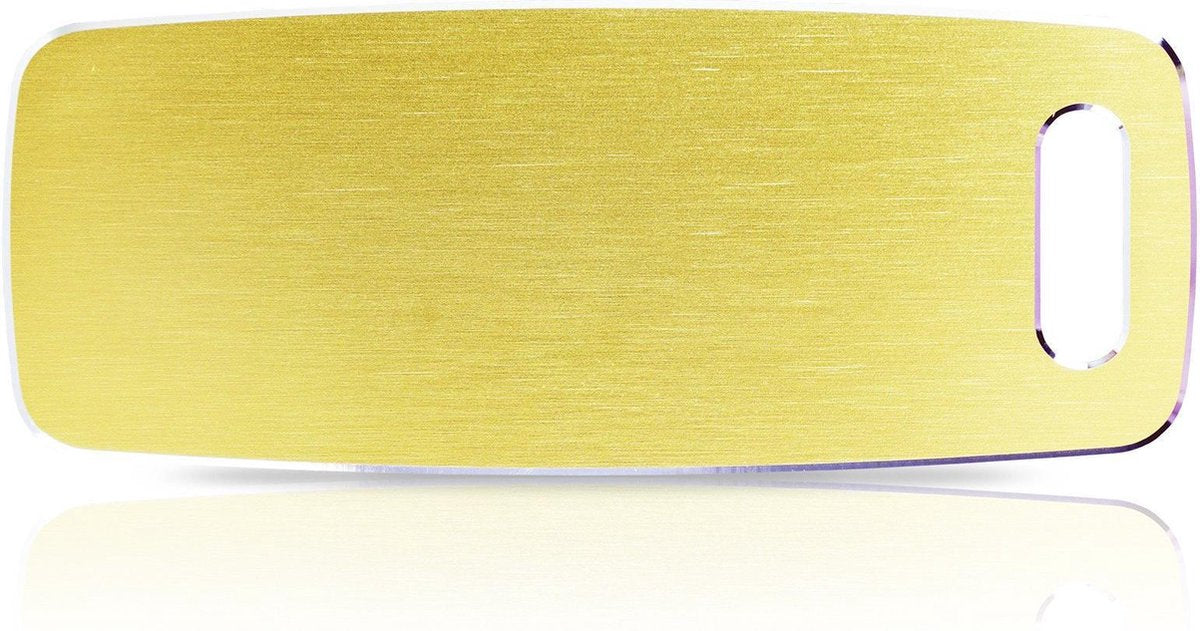 Hondenkeldertje - Bagage label| Luggage Hi-Line tag- Gold | 75x35mm | tweezijdig graveren | inclusief verzendkosten