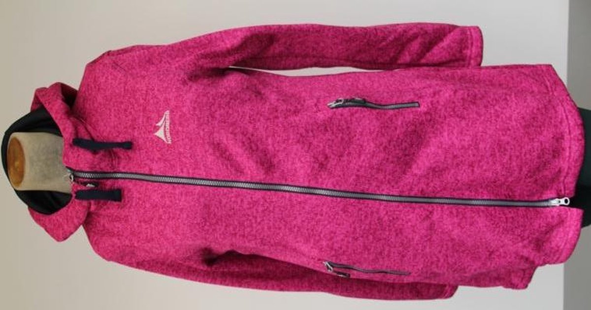 Nordberg dames vest lang Britt roze gemêleerd - maat XL