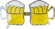 Verhaak Bierglasbril Geel/wit One-size