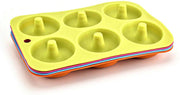 Donut Bakvorm - Donut Maker - Donut Mal - Donut Vorm - Zelf Donuts Maken - Siliconen Donut Vorm - Flexibele Donut Bakvorm - Antikleef - Voor 6 Donuts
