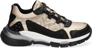 Braqeez 421972-589 Meisjes Lage Sneakers - Goud - Textiel - Veters