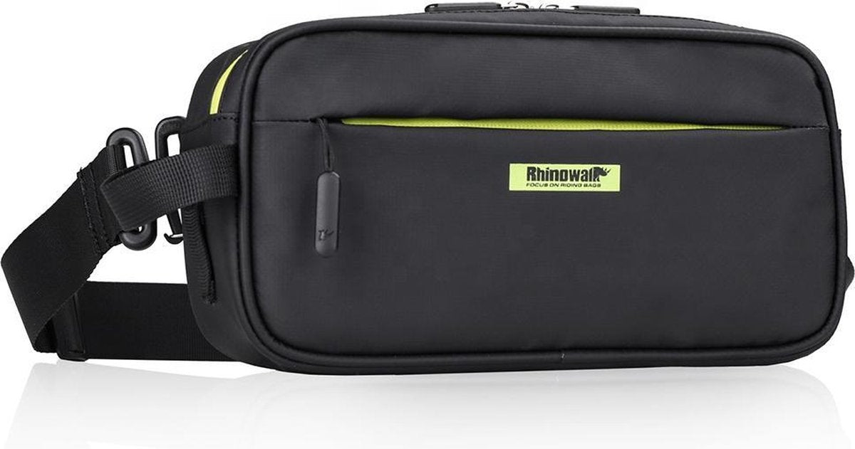 Fietstas Stuur - Stuurtas Voor Fiets - Telefoonhouder - Stuurtasje - Schoudertas - Handtas - Groen Zwart - RHINOWALK ®