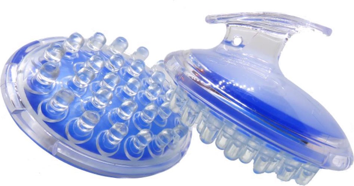 B&P - Massage borstel  cellulitis - 2 stuks blauw– badborstel  - cellulite roller - cellulite massage apparaat - anti cellulitis borstel - bad borstel - huidborstel - douche borstel - detox  - lichaamsborstel