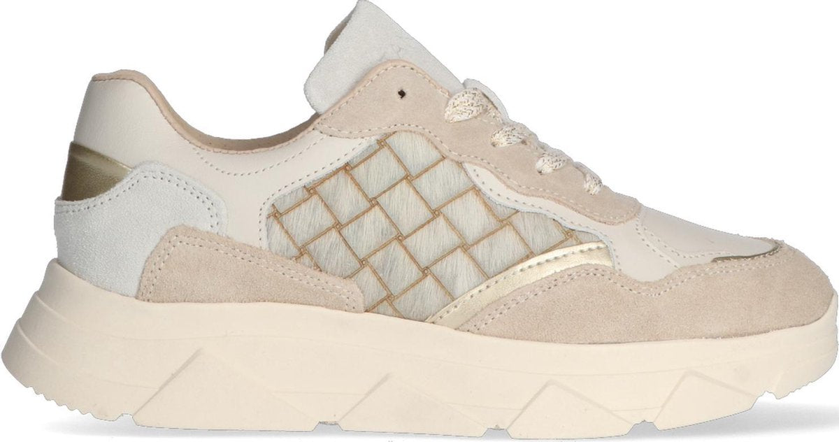 Tango Kady Fat Lage sneakers - Dames - Beige - Maat 37