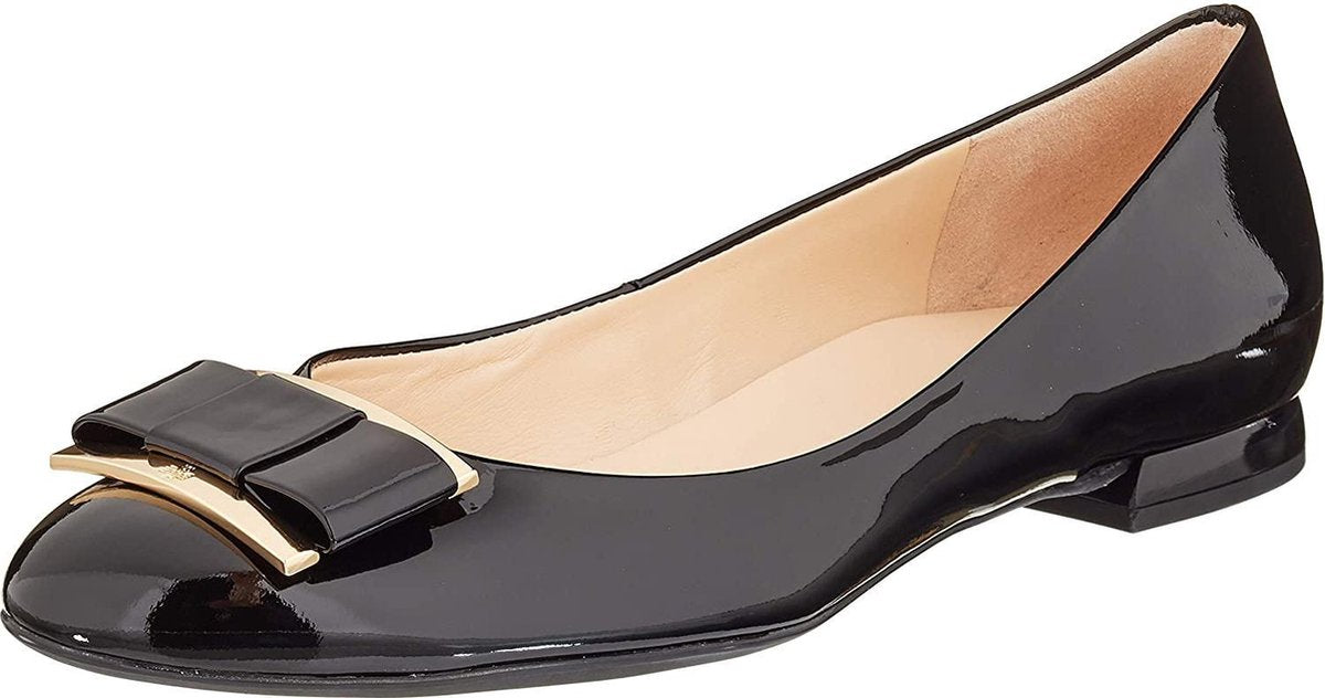 Högl 0-121084-0100 Dames Ballerina's - Zwart - Maat 35