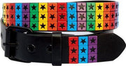 Punk riem gekleurde ster studs