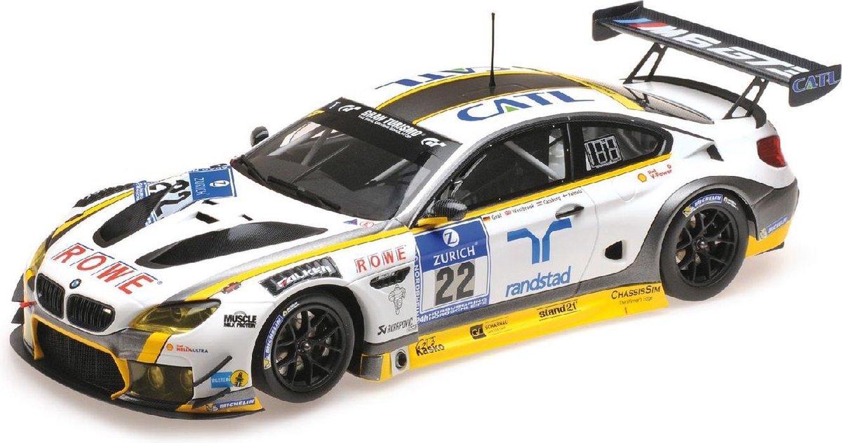 BMW M6 GT3 Rowe Racing #22 24h Nürburgring 2016 - 1:18 - Minichamps