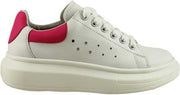 Braqeez Alba Alex Meisjes Lage Sneakers - Wit - Leer - Veters