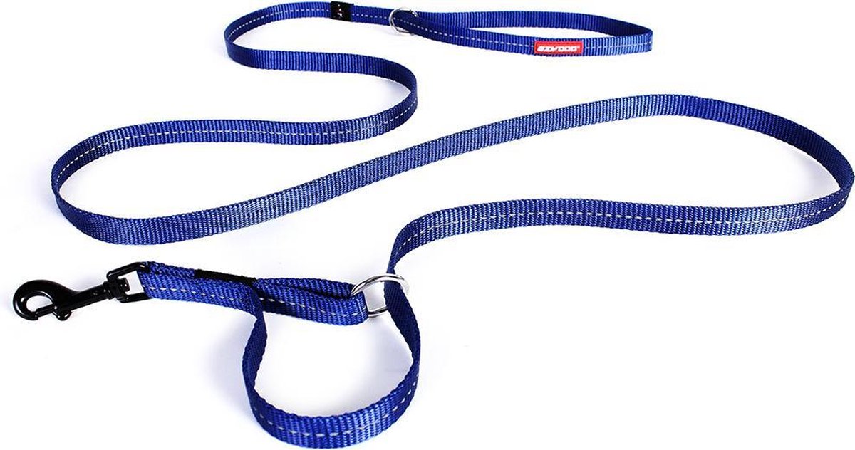 EzyDog Vario 4 LITE - Hondenlijn / riem - 12mm breed - Blauw