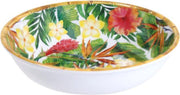 Grande assiette fleurs exotiques