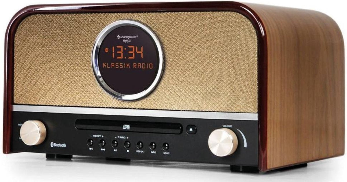 Soundmaster NR850BR - DAB+ radio - bruin