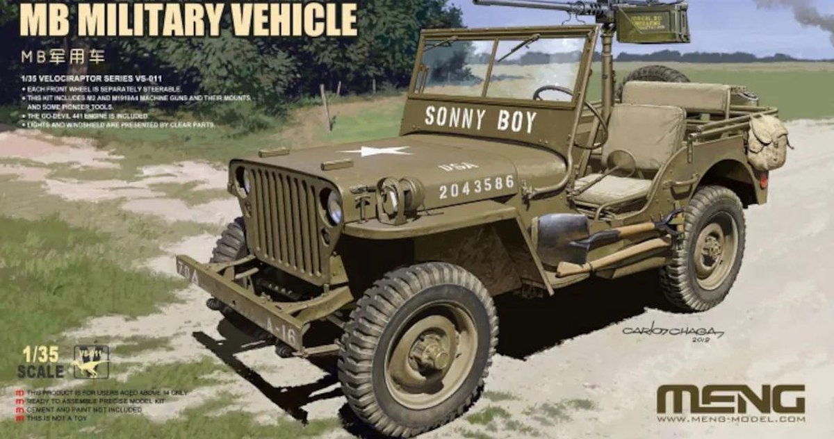 Meng - 1/35 Mb Militar Jeep (7/20) * - MEVS-011