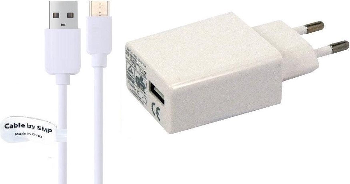 2A lader TUV gekeurd 3 m Oplaadkabel en oplader adapter met stekker. Past ook op KD Interactive. o.a. Kurio Tab Lite