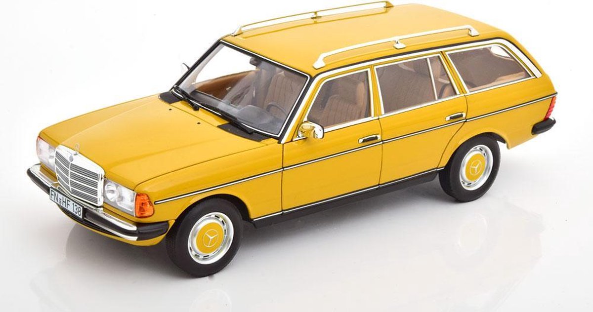 Mercedes-Benz 200 ( S123 ) T-Model 1982 Geel 1-18 Norev ( Metaal )