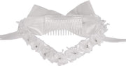 Diadeem meisjes wit met bloemen